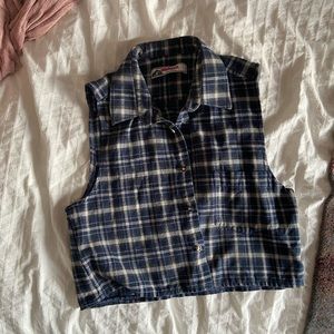Flannel Vest Top